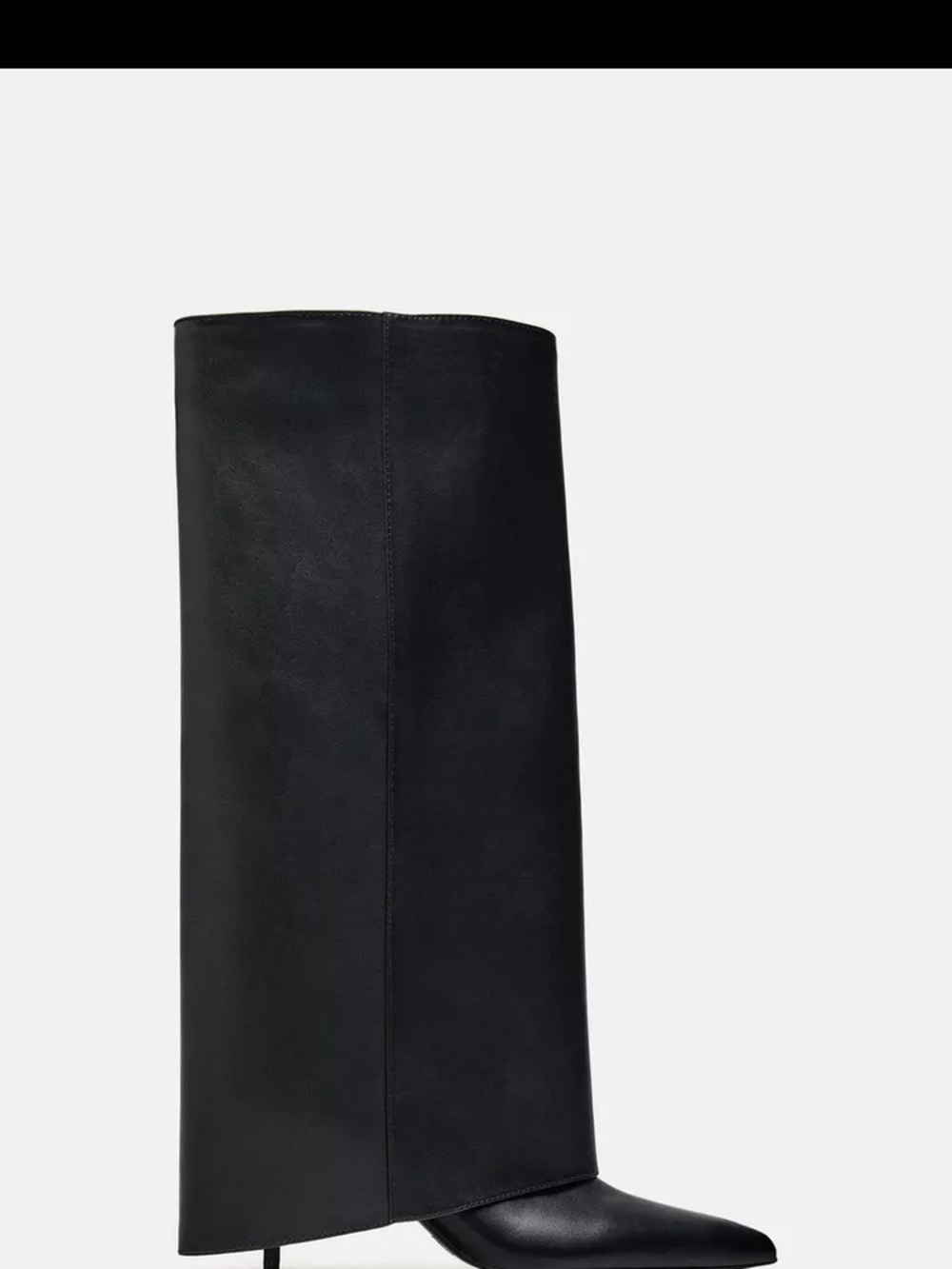 Zara Black Pointed-Toe Boots